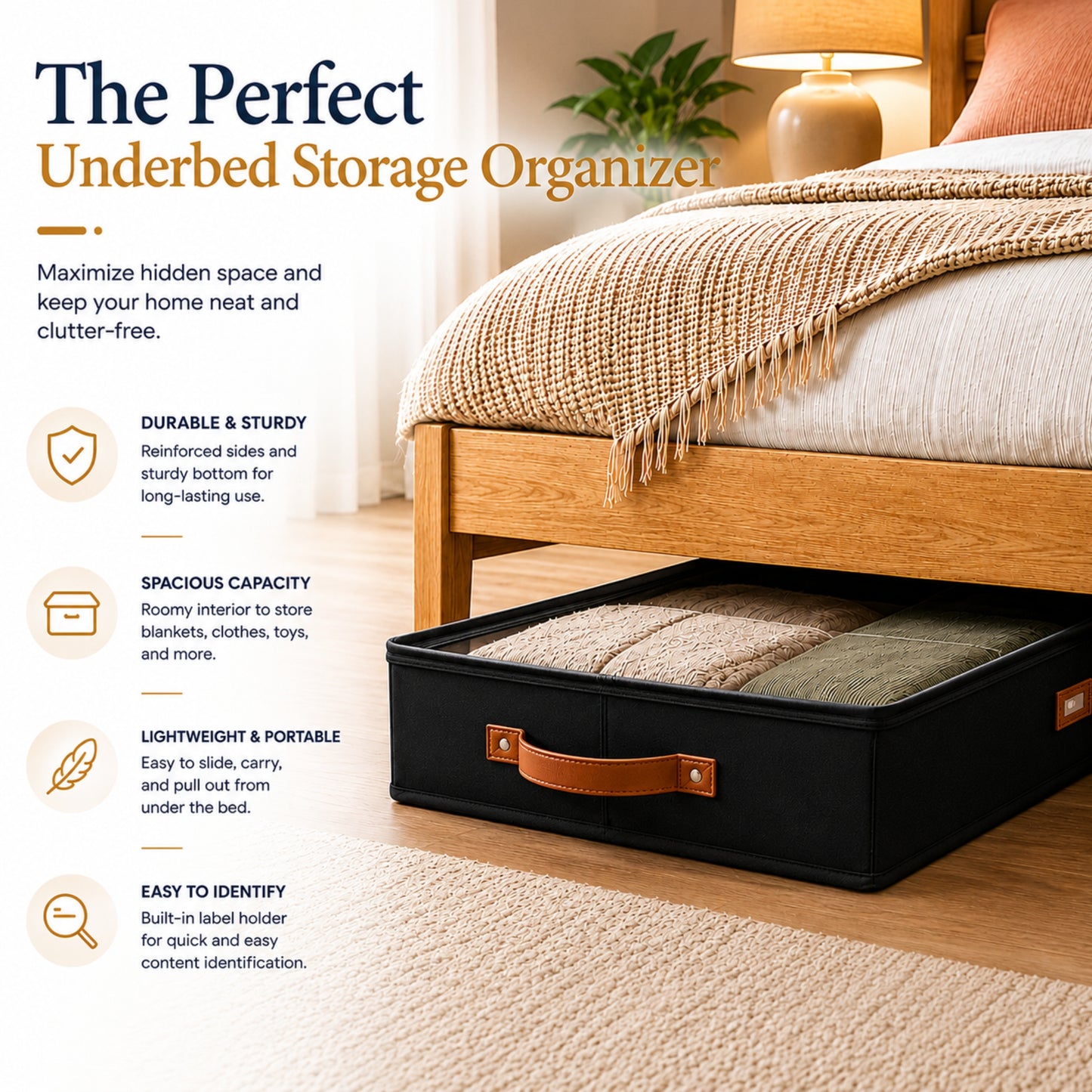 Under Bed Storage (Black)
