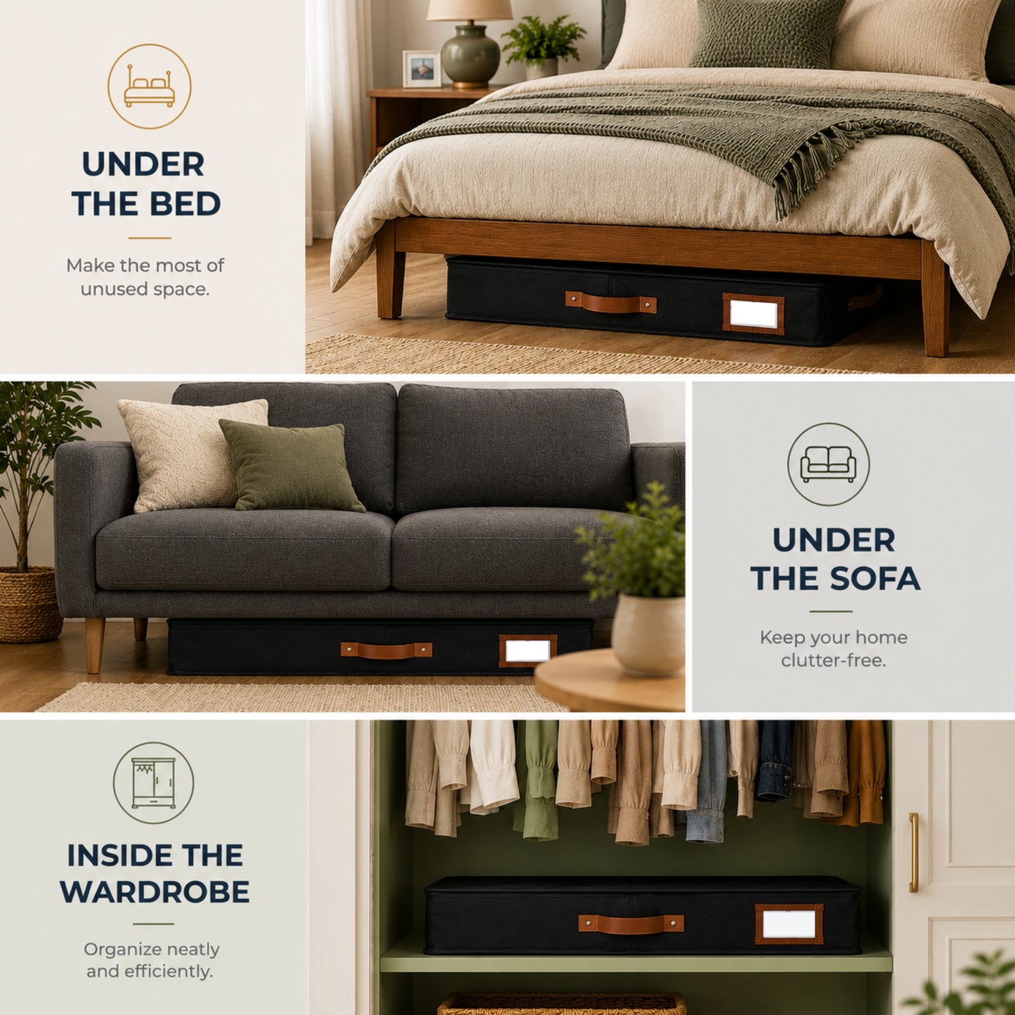 Under Bed Storage (Black)