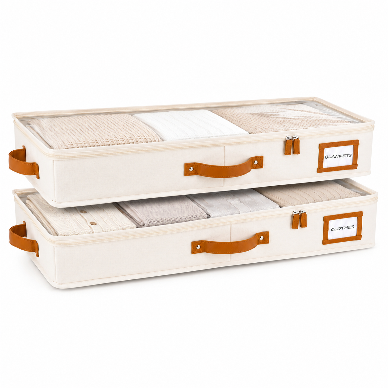 Under Bed Storage Containers (Ivory)