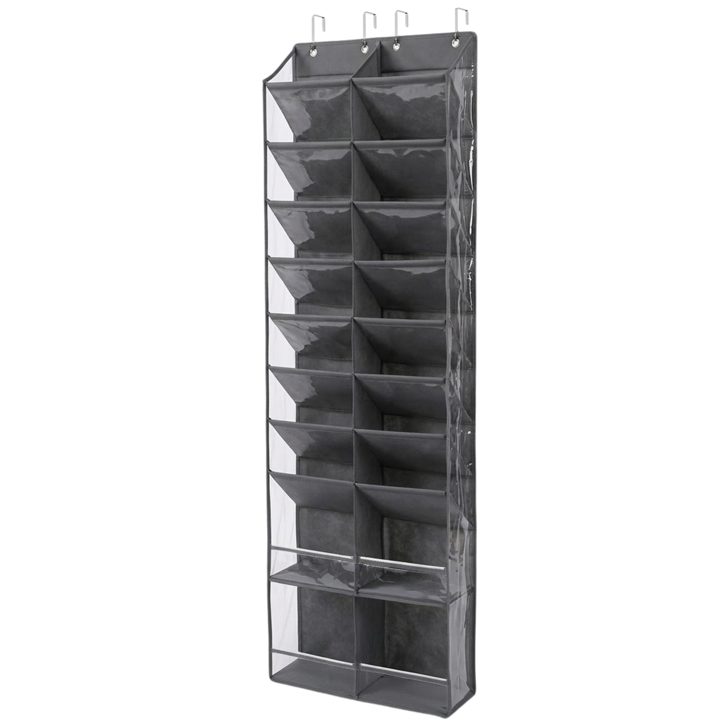 HOMELUX THEORY 30 Pairs Over The Door Shoe Organizer - 10 Tiers Deep Pockets Shoe Rack for Closet, Shoe Rack for Entryway & Hanging Shoe Organizer for Closet for Sneakers, Boots (V3)