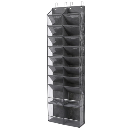 HOMELUX THEORY 30 Pairs Over The Door Shoe Organizer - 10 Tiers Deep Pockets Shoe Rack for Closet, Shoe Rack for Entryway & Hanging Shoe Organizer for Closet for Sneakers, Boots (V3)