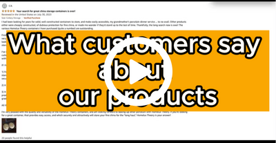 Hard Shell China Storage Containers (Dark Gray)