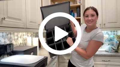 Hard Shell China Storage Containers (Dark Gray)