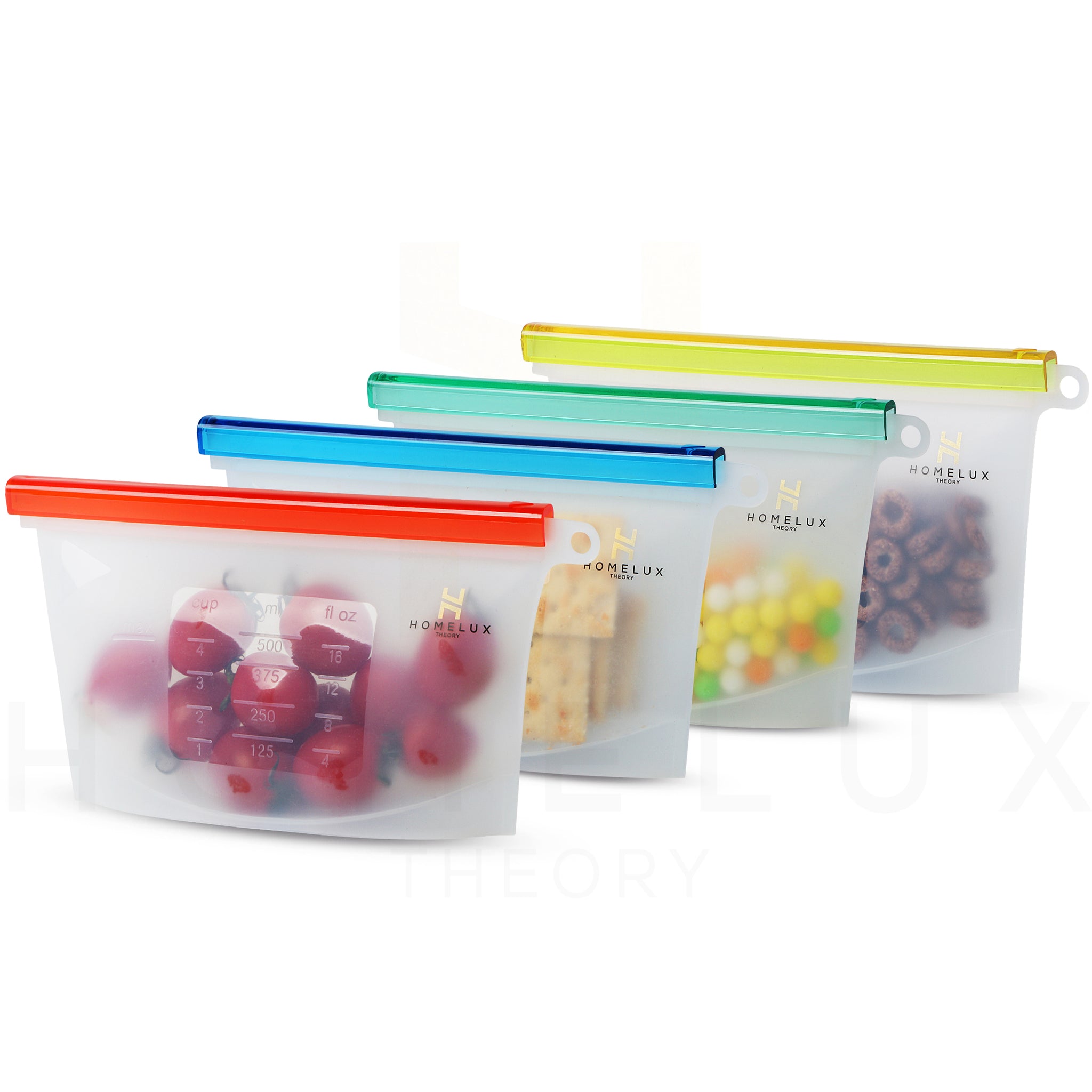 Reusable Silicone Food Storage Bags (4 Small) – Homelux Theory