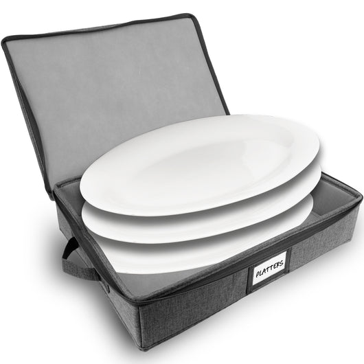 Hard Shell China Storage Containers (Dark Gray)