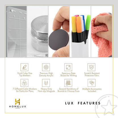 Acrylic Magnetic Fridge Calendar