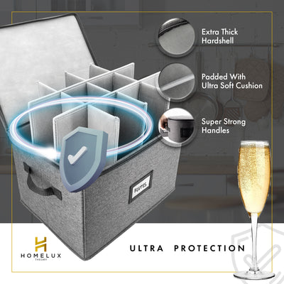 Hard Shell China Storage Containers (Dark Gray)